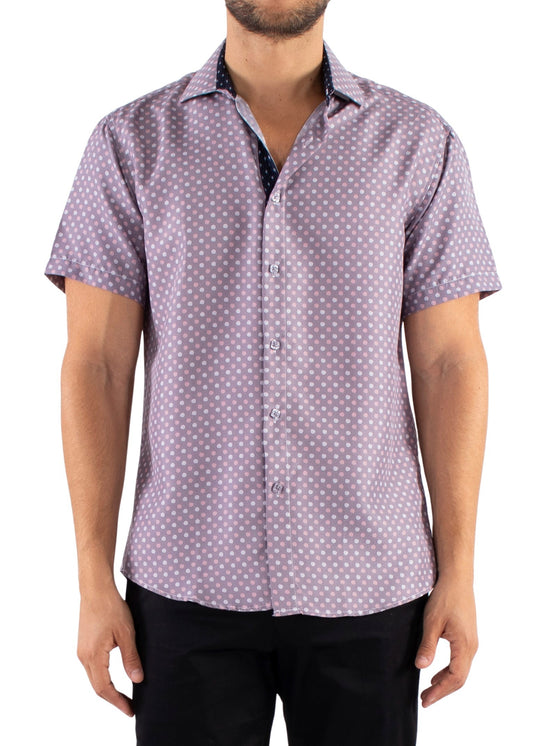 'Dark-cyclone' - Button Up Short Sleeve Shirt