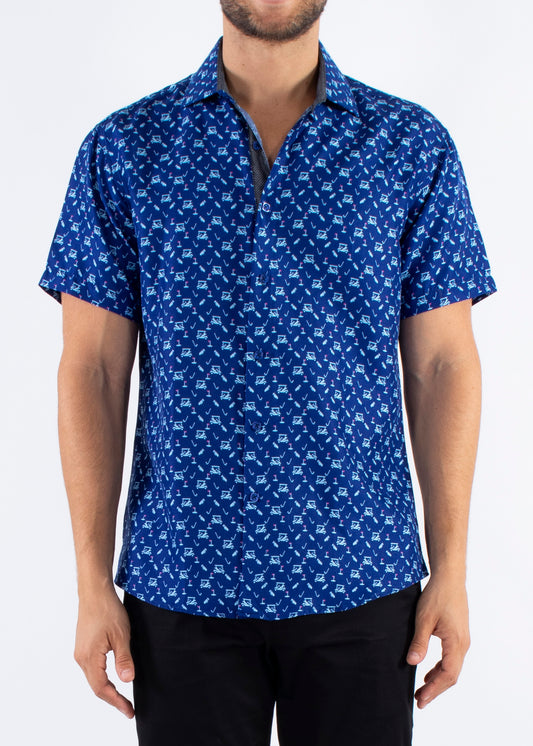 'The Golfer' - Button Up Short Sleeve Shirt