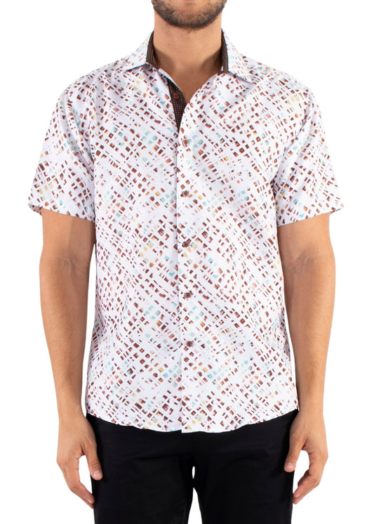 'The Vortex' - Button Up Short Sleeve Shirt