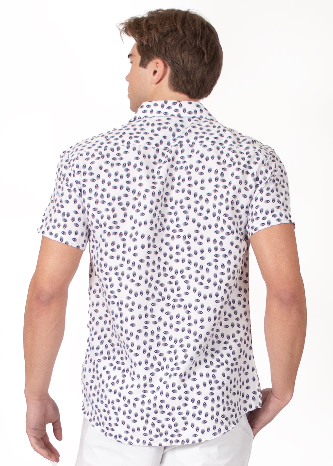 'Raindrop Rhythm' Short Sleeve Shirt